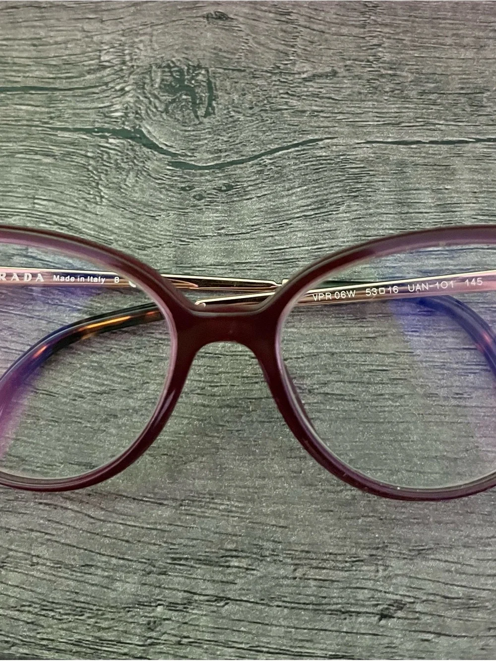 Prada Black Textured Eyewear Clamshell Case